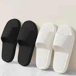 Size 38-41 Men Slippers Summer Solid Color Flat Sole Home Slippers For Women Man Coupple Bath Beach Slides Shoes