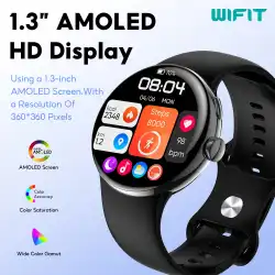 WIFIT Smart Watch 1.3-inch Display Bluetooth Link, Multi functional Smart Watch with Call/Health/Exercise Monitoring, Waterproof