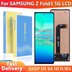 Fold3 Screen Replacement For Samsung Z Fold 3 F926 F9260 LCD Display Touch Screen Digitizer Assembly Replacement Z Fold3 Display