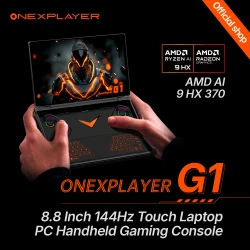 OneXPlayer G1 AMD Ryzen AI 9 HX 370 8.8" Mini Gaming Laptop Mobile Office Games Dual-Mode Keyboard PC Handheld Gaming Console
