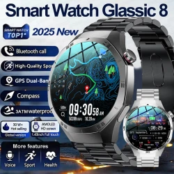 2025 Guhuavm Watch GT5Pro Smart Watch Men HD AMOLED Screen GPS Tracker Bluetooth Call Health Waterproof Smartwatches Heart Rate