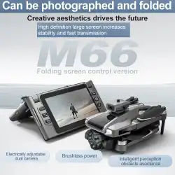 2025 NEW M66 Drone 8K Folding Remote Control With Camera And Screen 5G FPV Camera Quadcopter Brushless Motor RC Quadcopter