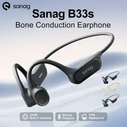 Sanag B33S Bone Conduction Bluetooth Earphone 32GB Memory IPX8 Swimming Headphones Flash-sale Wireless Headset MP3 Earbuds