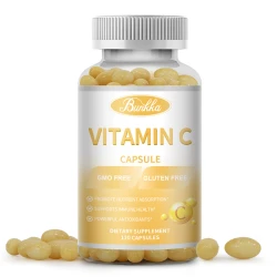 BUNKKA Vitamin C Capsules 1000mg Original Proprietary Blend Boost Calcium Absorption Reduce Muscle Soreness Skin Hair Health