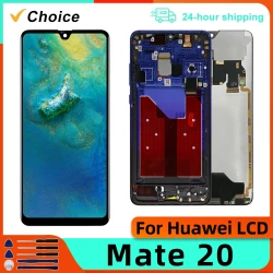6.53" For Huawei Mate 20 LCD Display Touch Screen Digitizer With Frame For Huawei HMA-L09 HMA-L29 HMA-AL00 Replacement Parts