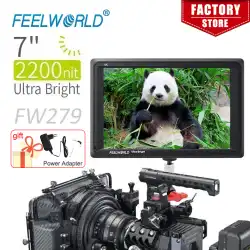FEELWORLD FW279 7 Inch 2200nit Daylight Viewable Camera Field Monitor High Brightness 4K HDMI Input Output 1920X1200 IPS Panel