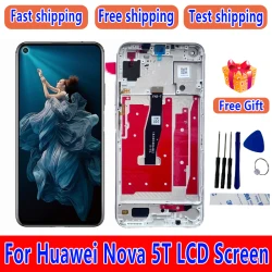 For Huawei Nova 5T Screen Assembly Nova5T LCD Display YAL-L21 YAL-L61A YAL-L71A Touchscreen LCD Display with Frame inner screen