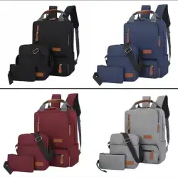 3-in-1 Laptop Backpack Set with Crossbody & Pouch