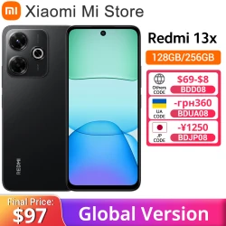 Xiaomi Redmi 13X Smartphone Global Version MTK Helio G91 Ultra 108MP super clear camera 6.79" FHD+ display 33W fast charging