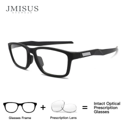 JMISUS Sports Prescription Glasses Men Women Lightweight TR90 Frame Choose Polarized Sun Lenses or Photochromic Grey Brown Lens