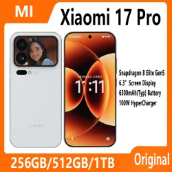 Xiaomi 17 Pro Smartphone Snapdragon 8 Elite Gen5 6300mAh Battery 100W Hyper Charge 6.3" Display CN version
