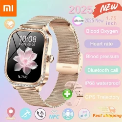 Xiaomi 1.75' AMOLED Smartwatch Women Men Bluetooth Call IP68 Waterproof Weather Menu Heart Rate Step Fitness Sports Smart Watch