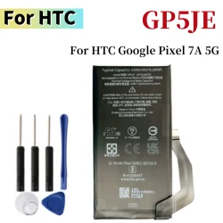 New 4385mAh GP5JE Battery For HTC Pixel 7A 5G Phone Replacement Battery GP5JE For Google Pixel 7A Batteries +Free Tools