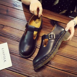 Spring and Autumn Casual Shoes for Men and Women 2025 Fashion Mary Jane Shoes Women Thick-soled British Business Casual Shoes 45