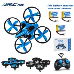 JJRC H36 Mini Drone 4Ch 6-Axis 3 Batteries Headless Mode Helicopter 360° Flip One-Button Return Rc Quadcopter Toys for Kids Gift