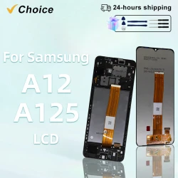 CHOICE 6.5" IPS LCD For Samsung Galaxy A12 For A125 LCD Touch Screen Digitizer Assembly For Galaxy SM-A125F SM-A125M LCD Display