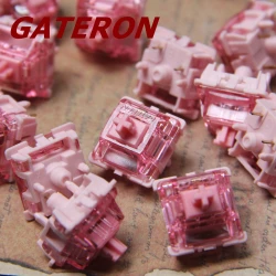 NEW GATERON Sakura Switch 5Pin 40g Linear Mechanical keyboard Switch Mahjong Sound HiFi Linear Keyboard Switches Gaming Switches