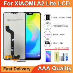 5.84" For Xiaomi Mi A2 Lite LCD Display Touch Screen Replacement For Xiaomi Redmi 6pro Display With Frame M1805D1SG LCD