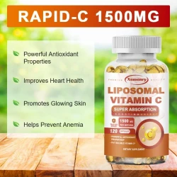 Liposomal Vitamin C - Supports Antioxidant and Nutrient Absorption, Energy Supplement, and Promotes Immune Health Vegan