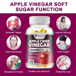 Apple Cider Vinegar - Fat Burner, Natural Detox and Cleanse, Energy Support Supplement