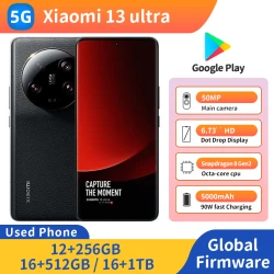 Xiaomi 13 Ultra 5G Snapdragon 8 Gen 2 50MP RAM 16GB ROM 512GB 6.73 inch 3200x1440px 5000mAh used phone