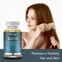 Biotin Capsules - Contains Vitamin B7 Support Supplement To Help Maintain Hair, Skin, Nails, Energy Production
