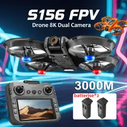 S156 Drone Professional 4K HD Dual ESC Camera FPV WiFi RC Dron Brushless Motor with Optical Flow Positioning Quadcopter Drone