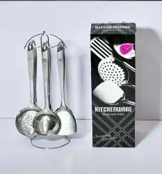 Stainless Steel Kitchen Utensil Set with Stand