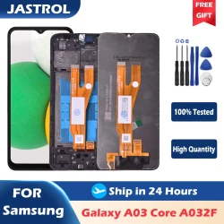 6.5" Display Screen for Samsung Galaxy A03 Core Lcd Display Digital Touch Screen Assembly replacement part With Frame