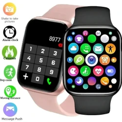 LAXASFIT New Smart Watch 1.73 inch Color Screen Full Touch Custom Dial Bluetooth Call Men Women Smart Watch Android IOS