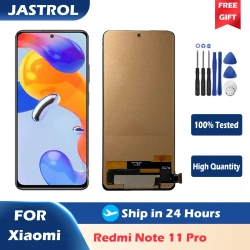 100% Tested LCD For xiaomi Redmi Note 11 Pro 4G/5G 2201117TG TFT LCD Display Touch Screen Digitizer Assembly With Frame
