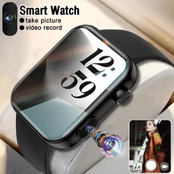 2025 New Smart Watch Men Women Camera Take Photos Record Video Health Monitor Sports Fitness Waterproof BT Call Smartwatch