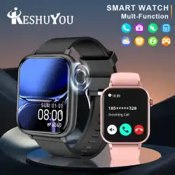 KESHUYOU 2025 New Smart Watch Bluetooth Talk Heart Rate Monitor Sports Health IP68 Waterproof Men Women smartwatch Holiday Gifts