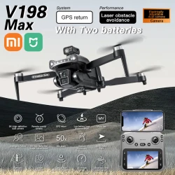 Xiaomi V198Max GPS Drone 4K Professional 8K HD Two Camera Dron Brushless Motor 5G WIFI FPV RC Quadcopter Helicopter wish Screen