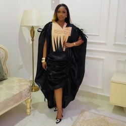 2 PCS Sets African Clothes for Women Dashiki Ankara Outfits Gown Plus Size Wedding Party Dresses Kaftan Boubou Robe Outfits