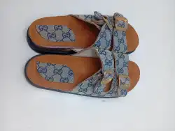 Gucci-Style Monogram Men's Sandals