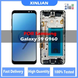 TFT LCD For Samsung S9 LCD G960 G960F G960N G9600 G Display Touch Screen Digitizer S9 Display Replacement  With Frame