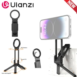 Ulanzi MA38 Mobile Phone Photography Stand Selfie Stick Double Magnetic Overhead Tripod for Samsung Xiaomi Huawei iPhone Vivo