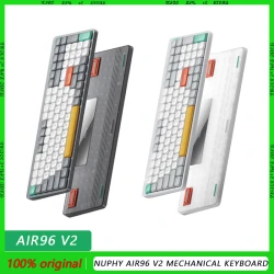 Nuphy Air96 V2 Mechanical Keyboard RGB Three Mode Backlit Hotswap Wireless Gaming Keyboard Ergonomics PC Gamer Accessory Ofiice