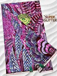 Shine Like Royalty: Original Super Glitter Grand Super Wax – Elite Atamfa Turmi for Stunning Dashiki & High-Fashion African Outfits