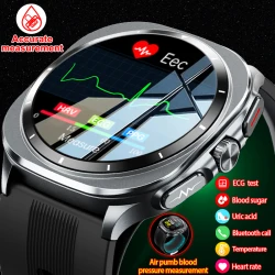 2025 New Air pump Air Bag Blood Pressure Medical Grade Smart Watches Men ECG Blood Sugar Lipid Uric Acid Smartwatches For Xiaomi
