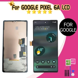 OLED/TFT Display for Google Pixel 6a GX7AS GB62Z G1AZG GB17L Lcd Display Touch Screen with Frame Pixel 6A Screen Assembly