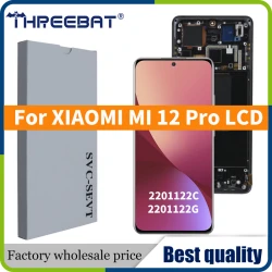 6.73" LTPO AMOLED 120Hz For Xiaomi Mi 12 Pro LCD Display Touch Screen Digitizer Assembly Replacement For MI12 pro Display