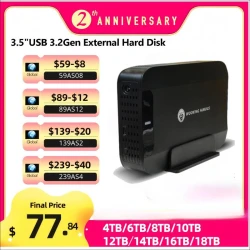 Ultra-Fast 200MB/s USB3.0 External Hard Drive for PC/Mac/Android/iOS - Portable HDD with Gaming Storage & Auto Backup Plug&Play