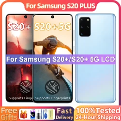 6.7" AMOLED For Samsung S20 PLUS LCD G985 G985F G985F/DS G986 LCD S20+ 5G Display Screen With Fingerprints  Digitizer Assembly