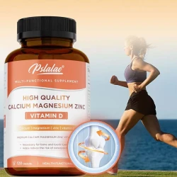 Calcium Magnesium Zinc Capsules - Rich Vitamin D, Helps Support Bones, Teeth, Heart, and Enhance Immune System Function
