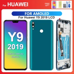 For HUAWEI Y9 2019 6.5''For AMOLED Enjoy 9 Plus JKM-LX1 LX2 LX3 AL00 LCD Display Touch Screen Digitizer Assembly Replacement