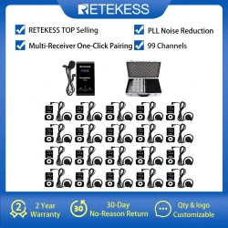 Retekess T130 Audio Guide Systems Tour-guide Device Interpretation System For Excursion Factory Training Church Translator Hajj