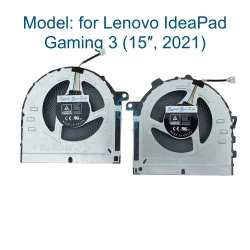 CPU GPU Cooling Fan For Lenovo IdeaPad Gaming 3 15IHU6 15ACH6 Laptop 82K1 82K2 82MG 82MJ, Cooler Fan FNLX FNLY DFS5M325063B1H