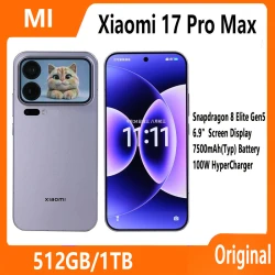 Xiaomi 17 Pro Max Smartphone Snapdragon 8 Elite Gen5 7500mAh Battery 100W Hyper Charge 6.9" Display CN version
